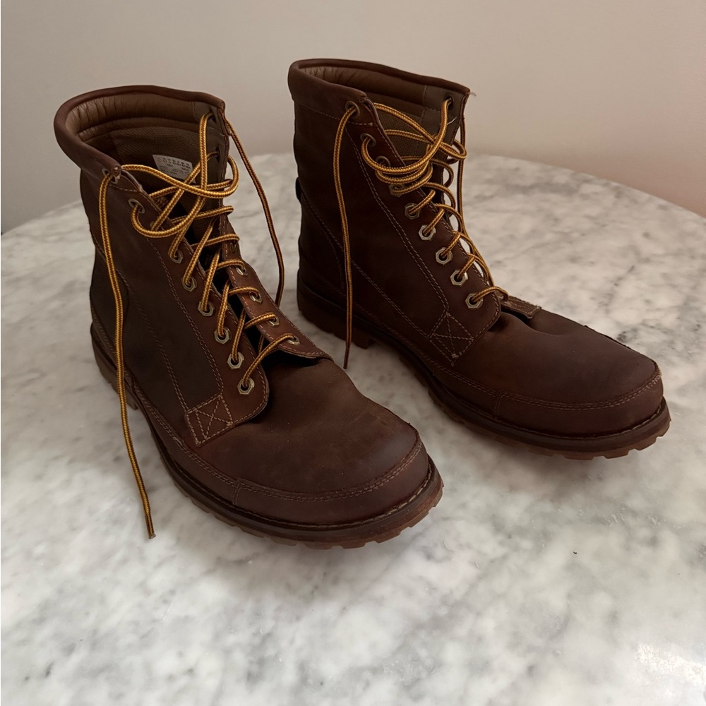 Timberland Men's Brown Leather Lace-Up Boots